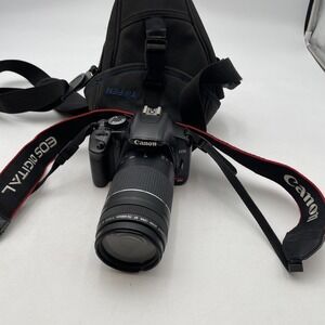 CANON EOS REBEL XSI SLR DIGITAL CAMERA DS126181 W/ Canon 75-300mm Zoom Lens+Case